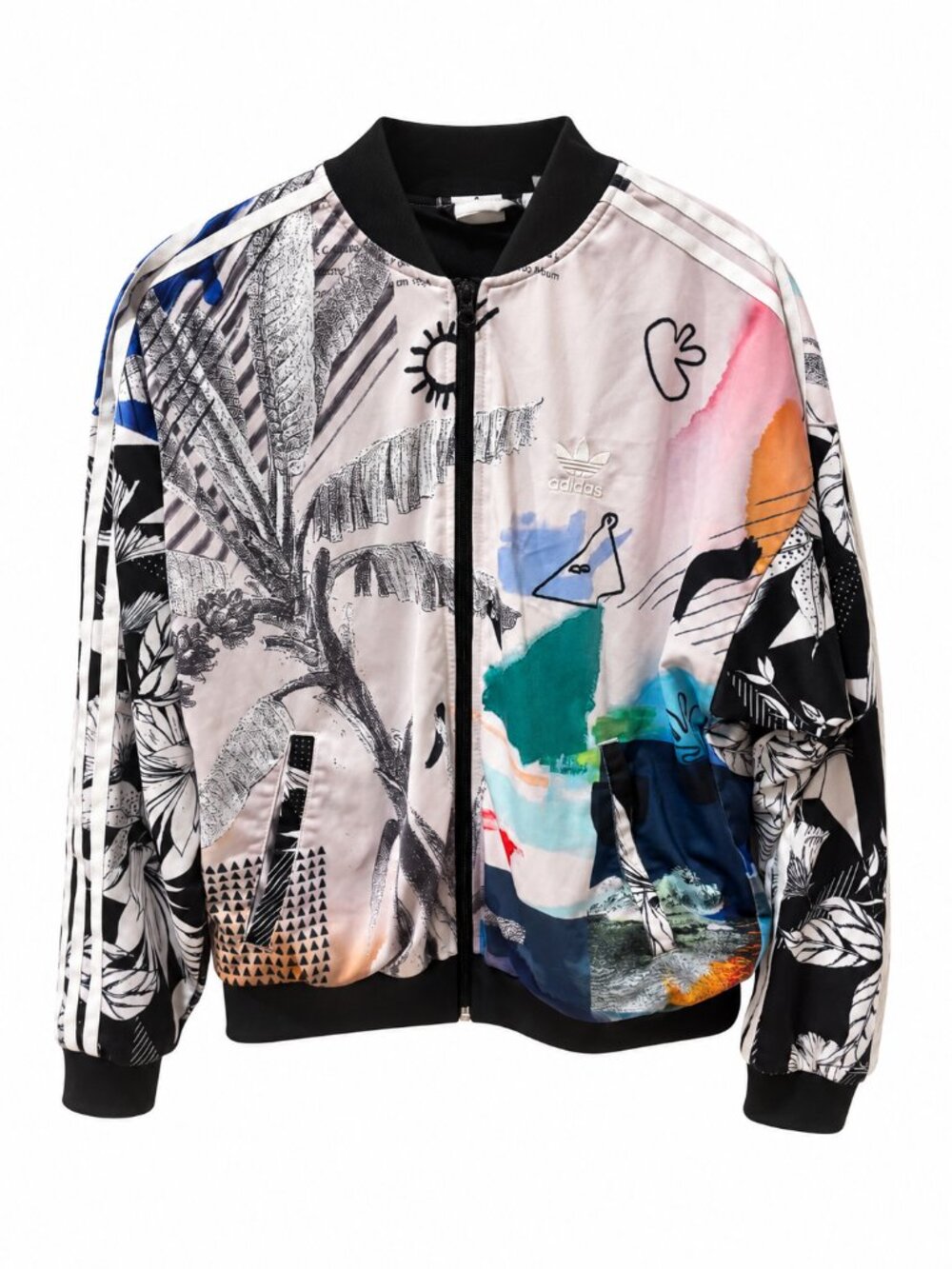 Adidas Originals x FARM Rio Passinho Oversized Track Jacket Small Floral